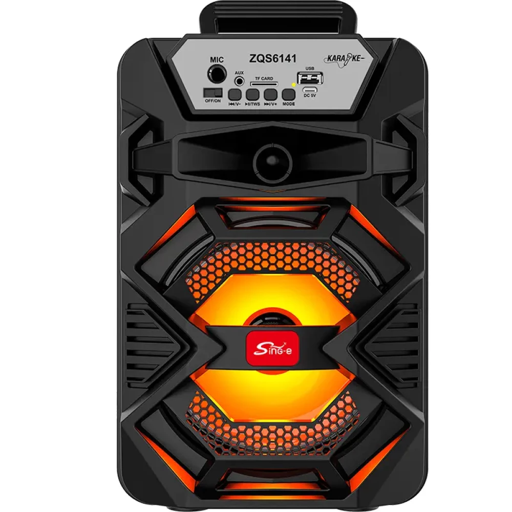 Haut Parleur Sans Fil ZQS 6141 Rechargable Avec Microphone