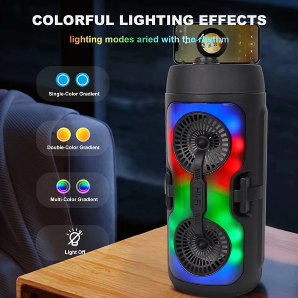 Haut Parleur Sans Fil ZQS 4291 Rechargable Avec Microphone