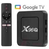 Boîtier X96Q ATV OS, Android 12, ALLWINNER H618, avec télécommande vocale BT