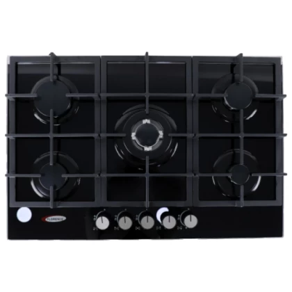 Plaque De Cuisson Encastrable FLORENCE FH-7610GB 5 Feux 70cm - Noir