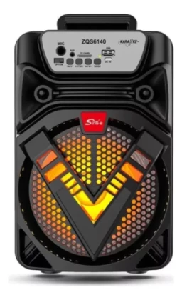 Haut Parleur Sans Fil ZQS 6140 Rechargable Avec Microphone 